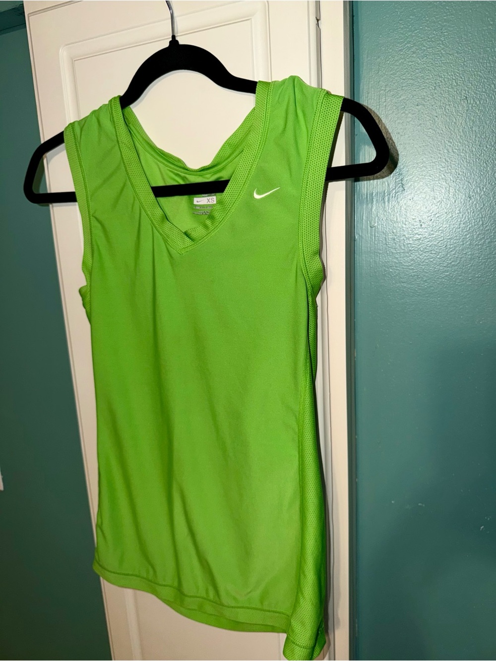 Nike Women's Lime Green Performance V-Neck Tank